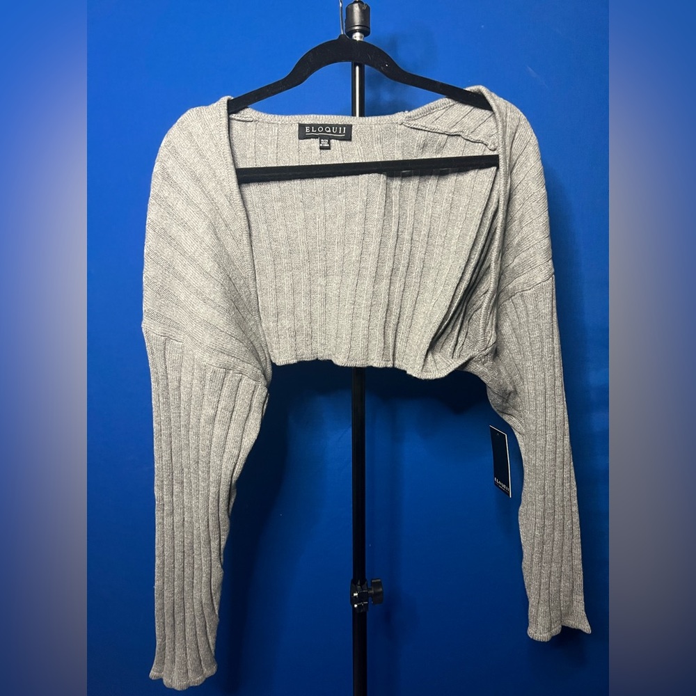 Cropped sweater shrug